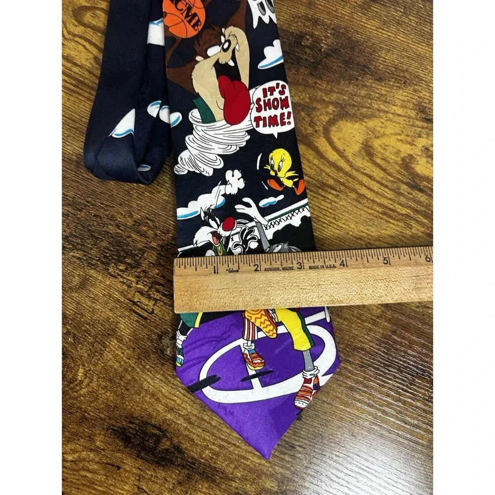 Looney Tunes Mania Taz Basketball Neck Tie Vintage 1994 Warner Bros Vintage Fun
